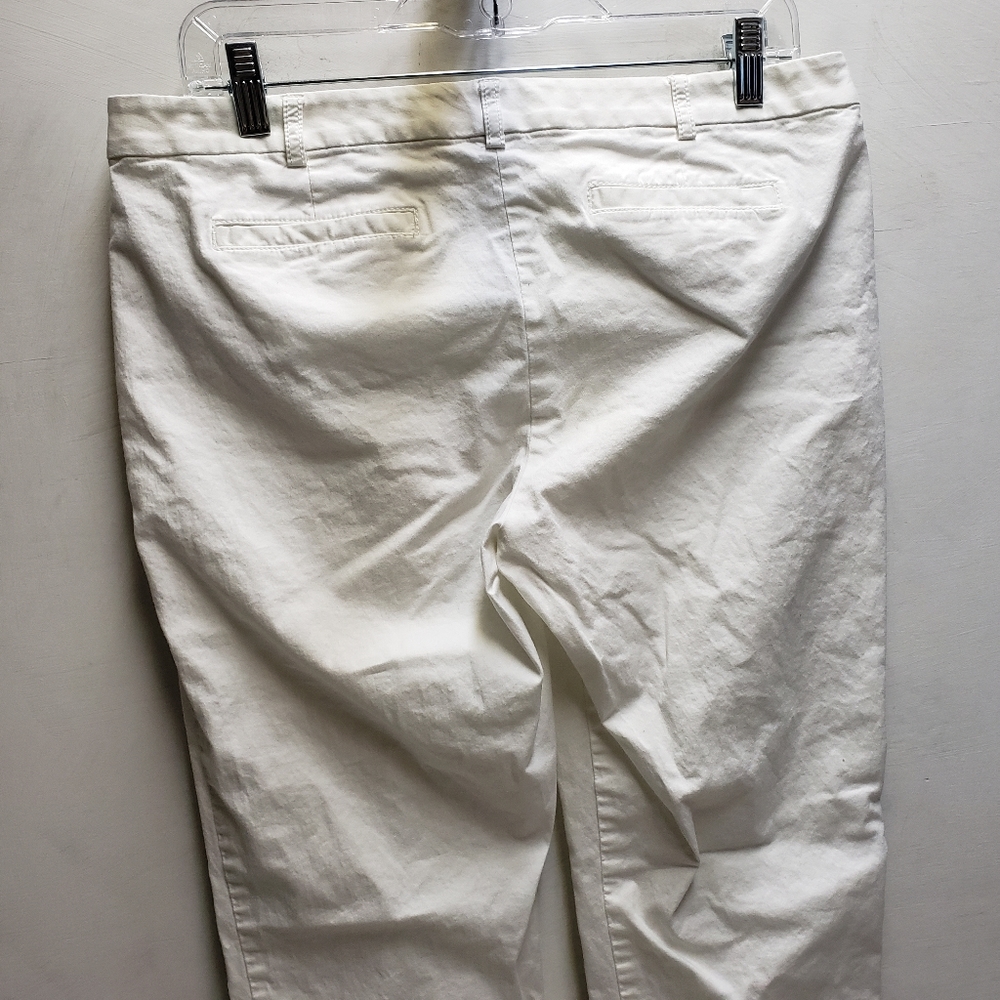 Womens Michael Kors size 10 white cotton spandex dress pants lightweight - Picture 2 of 11